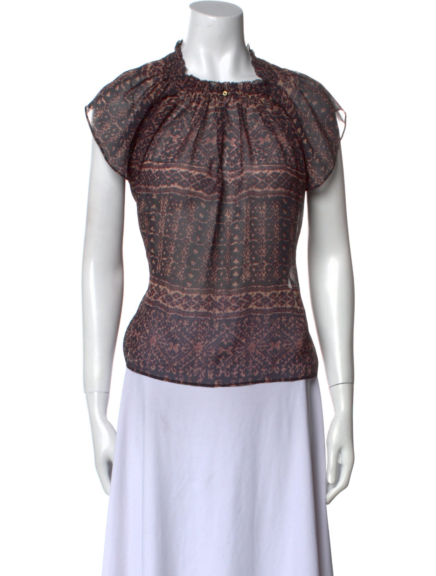 Ulla Johnson Silk Printed Top